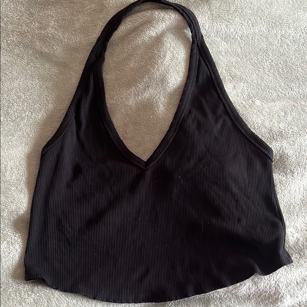 Wild Fable Black Ribbed Tank Top